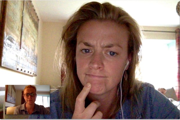 Facetiming oneself is a skill