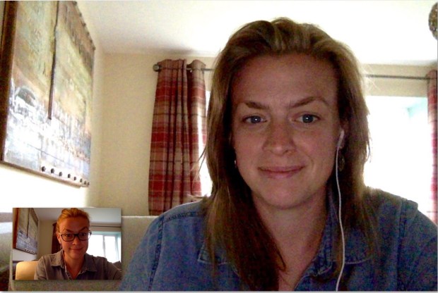 Facetiming oneself is a skill