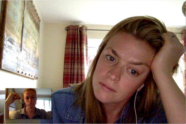 Facetiming oneself is a skill